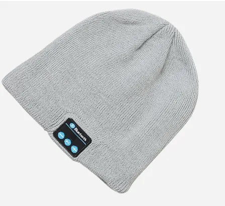 Wireless Bluetooth Knitted Hat Calls Music Stereo - Gray