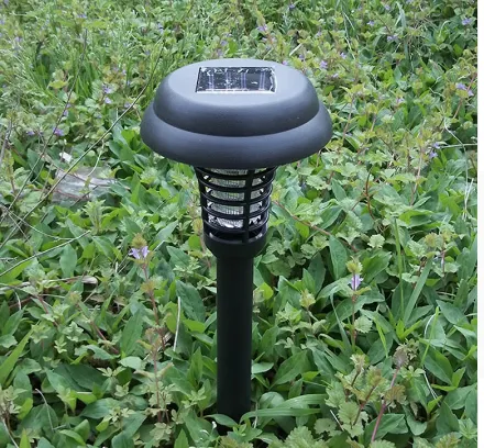 Solar Led Rechargeable Anti-Mosquito Lamp Electronic Fly Bug Zapper Insect Pest Uv Trap Outdoor Garden Lawn Lamp – image 2