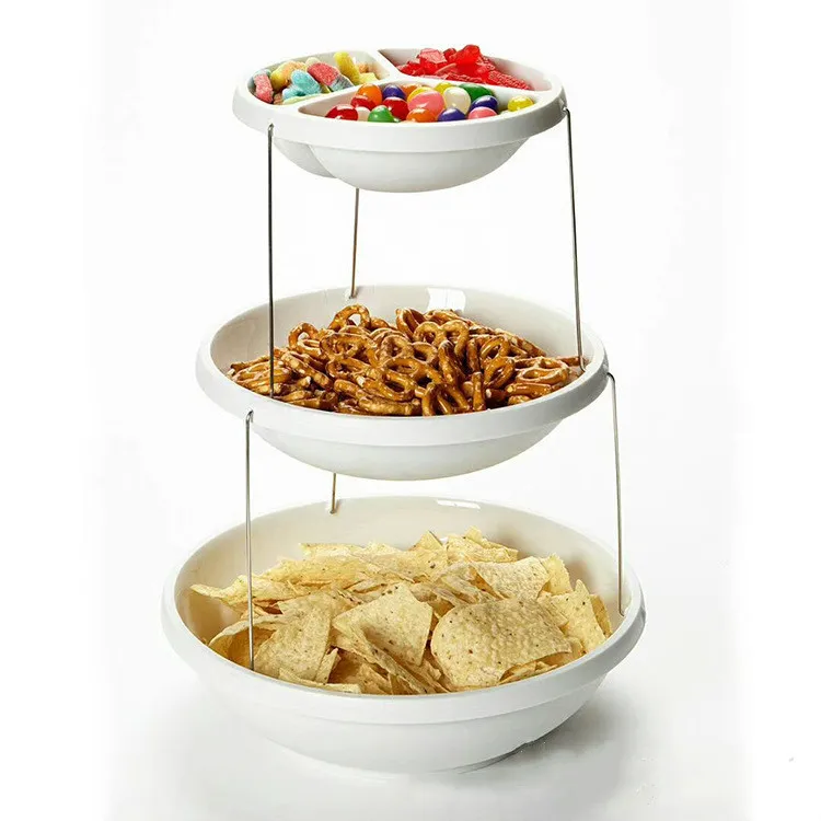 3 Tier Bowls - White
