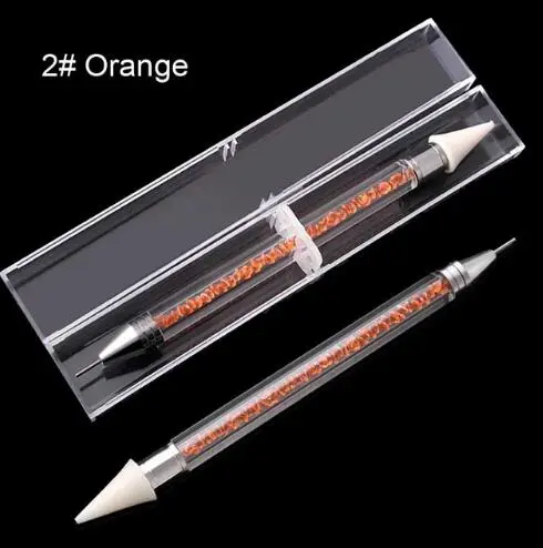 Dual-ended Nail Dotting Pen Diamond Painting Pen Crystal Beads Handle Rhinestone Studs Picker Wax Pencil Manicure – image 4