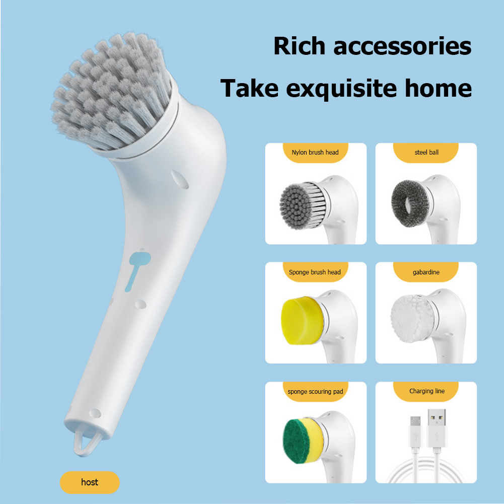 NEW Multifunctional Electric Handheld Dishwashing & Cleaning Brush Set - 5 Drill - Picture 16 of 17