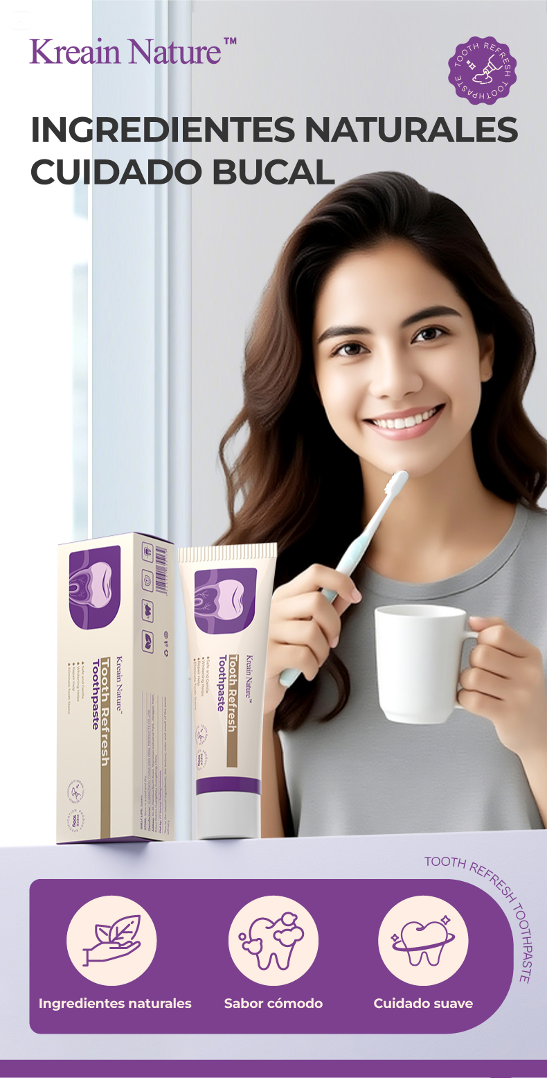 Only Self Pickup---Kreain Nature Whitening Stain-Removing Repairing Toothpaste, Enamel Repair, Anti-Tartar, Relieves Dental Sensitivity & Brightens Teeth — foto 8
