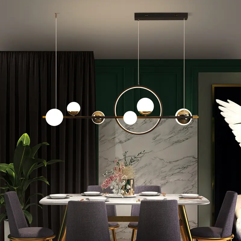 Nordic Creative Restaurant Long Chandelier Modern Simple