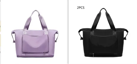 Foldable Large Capacity Women Gym Bags Shoulder Bag Women Training Travel Handle Handbag Yoga Sport Crossbody Tote Bag Women Set2 - Shop at LoveMi