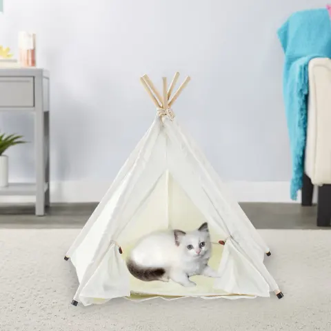 Detachable and Washable Pet Tent with Cotton Fabric