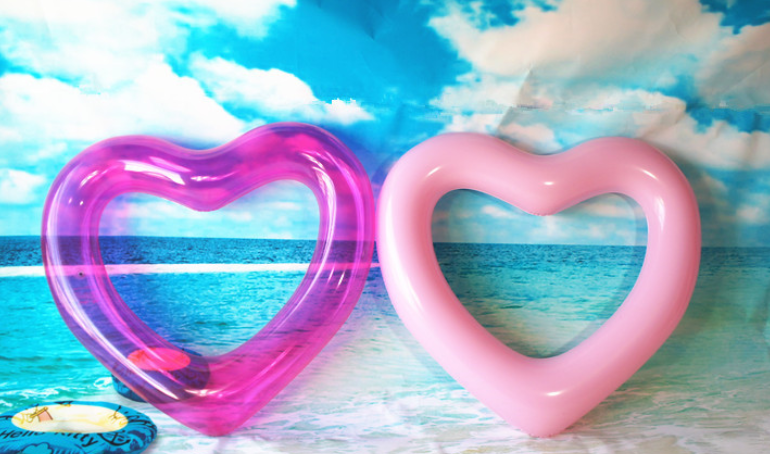 Net Red Ins Love Floating Row Of Seats Oversized 120cm Heart Shaped Swim Ring Of Water Toys — foto 6