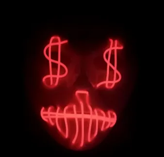 LED US dollar party mask Red - Shop at LoveMi