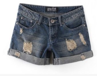 Torn Denim Shorts For Women 2 - Shop at LoveMi
