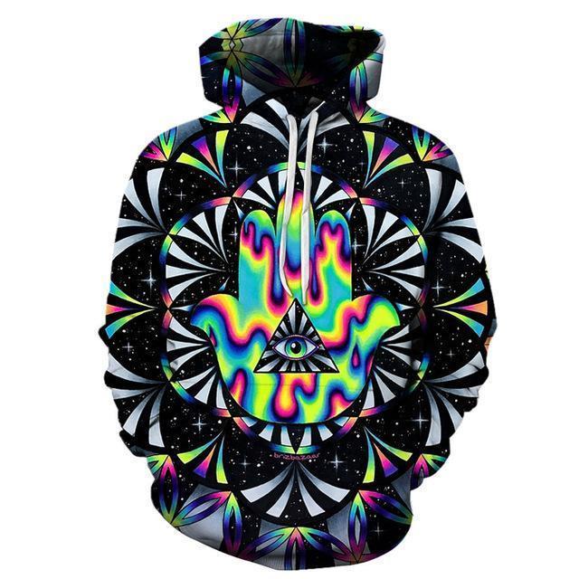 Melting Psy Third Eye Hand Sweatshirt
