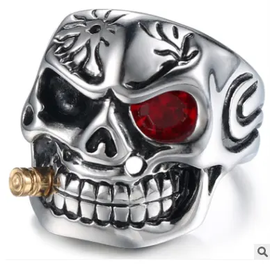 Skull Steel Ring Personalized Punk Men's Jewelry