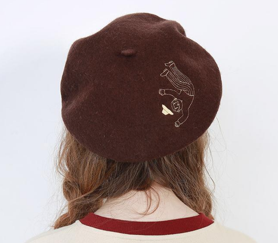 The Fallen Grandpa Wool Beret