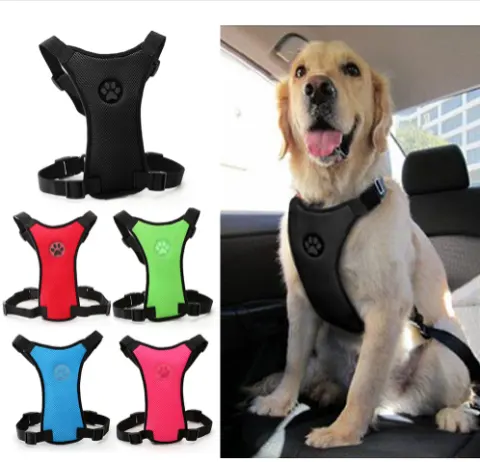 Dog Supplies Breathable Mesh Chest Straps Pet Car Safety