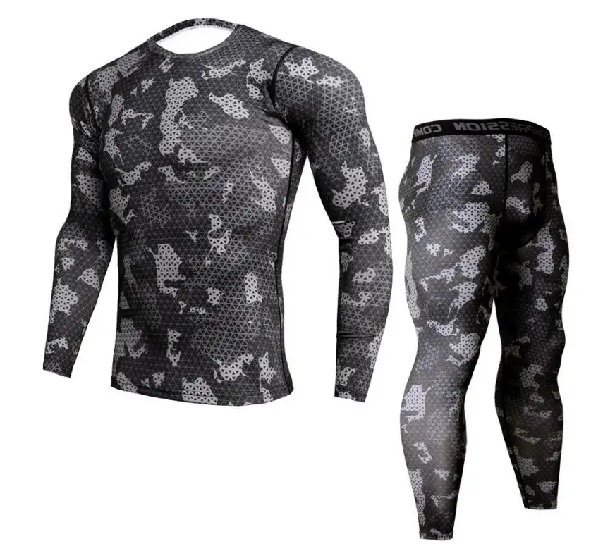 Long Sleeved Tight Fitting Men's Sports Quick