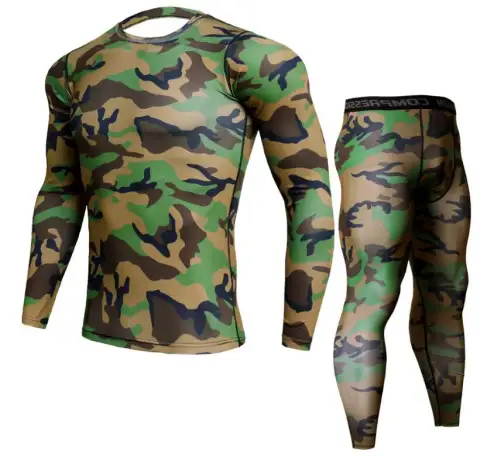 Long Sleeved Tight Fitting Men's Sports Quick Drying Fitness