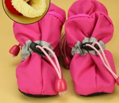 Pets, shoes, dogs, soft bottom shoes, size dogs, Teddy, home, antiskid shoes, and warm boots Rose Red - Shop at LoveMi
