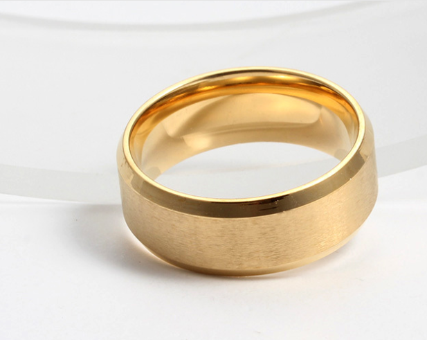 Solid Ring Stainless Steel Svart Strlk 12