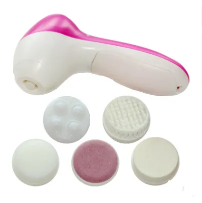 5 in 1 Electric Facial Cleansing Instrument Pink - Shop at LoveMi