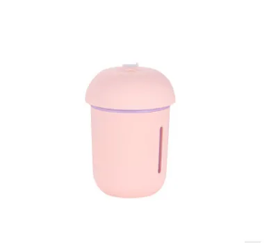 USB charging household air purifier multifunctional water replenishing instrument fan, night light three in one mushroom humidifier Pink - Shop at LoveMi