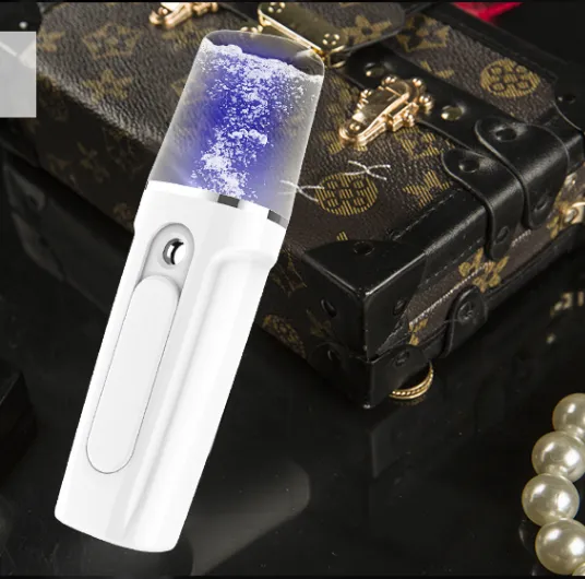 Facial Moisturizing Facial Beauty Apparatus With USB Charging Battery Bank White - Shop at LoveMi