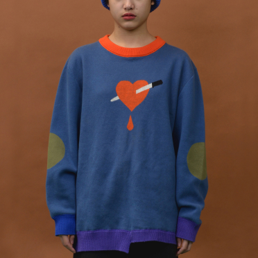 Autumn winter sweater women's head full cotton knitwear, embroidery loose hundred set long-sleeved coat