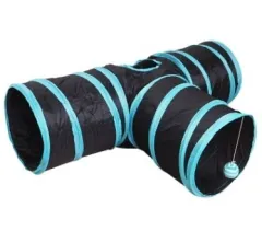 Drop ShippingJouets Vente Chaude Tunnel Chat Tunnel Chaton Chiot Pet Fournitures - Black - View 1