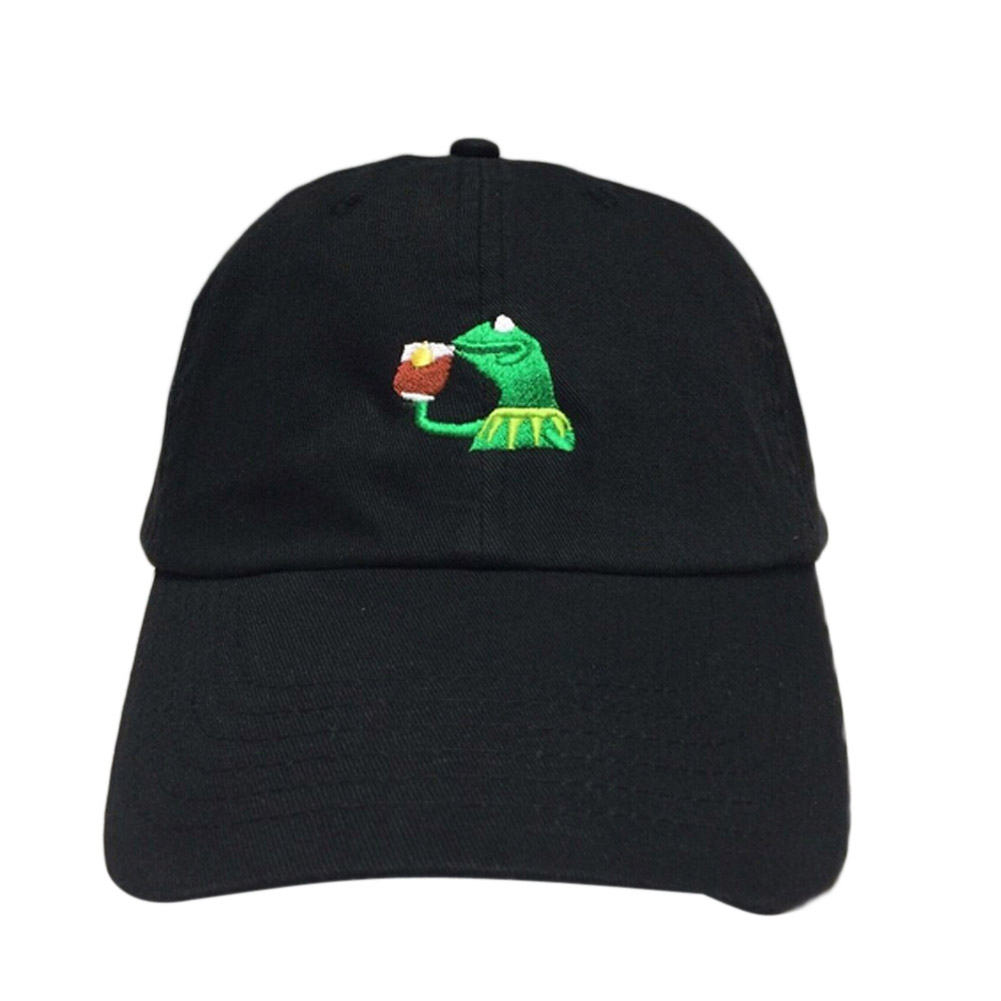 Frog Embroidered Baseball Cap