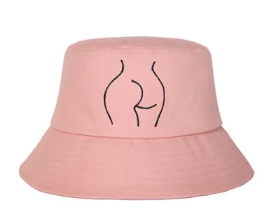 Line Fisherman's Hat Black Features White Paradise Butt Blue Chest Pink - Shop at LoveMi