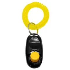 Dog Clicker Training Trainer With Key Ring And Wrist Strap In 7 Colours - Black - View 1