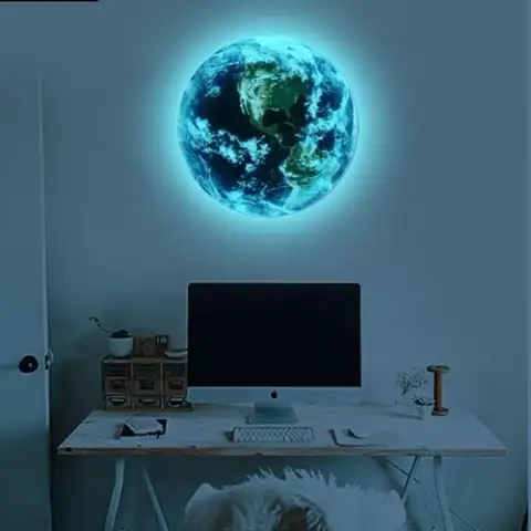 Glow in the Dark 3D Earth Wall Sticker FREE