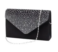 Simple & Elegant Evening Bag - Black Family - Black - View 1