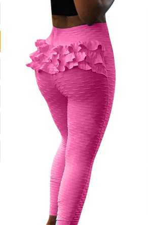 Jacquard slim fit yoga pants with slim hips and slim fit sports bottoms Red - Shop at LoveMi