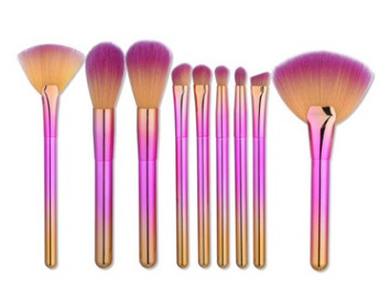 of make up brush cover brush makeup brush suit cylinder fan eye brush powder paint Pink - Shop at LoveMi