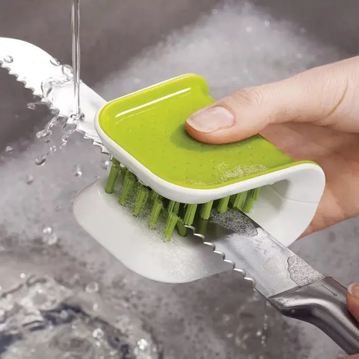 U-Shaped Knife and Cutlery Cleaner Brush Home Kitchen Cleaning