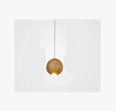 Nordic wood solid ball chandelier creative personality