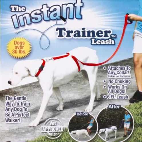 Instant Trainer Dog Leash Trains Dogs 30 Lbs Stop
