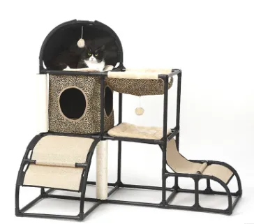 Petsclimbing sisal ropelittersupplies multi purposestand pet supplies combination nest Leopard Print - Shop at LoveMi