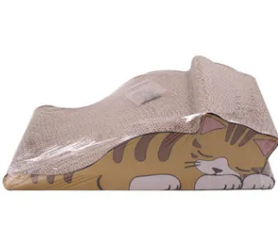 Pet Cat Kitten Scratch Scratcher Pad Seize Catch Board Mat Catnip Bed S shape Cat Shape - Shop at LoveMi
