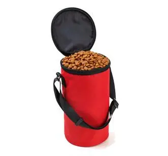 Waterproof Food Bag Dog Feeders Travel Bowls Dry Food Container Bag For Dog Food Red - Shop at LoveMi