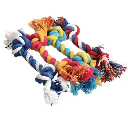 Dog bite rope toy knot molar bite-resistant