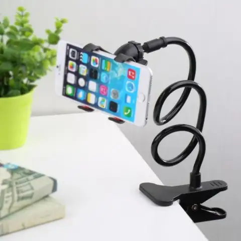 Portable Buckle Type Mobile Phone Holder for Bed