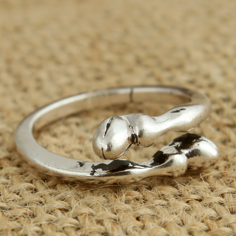 Titanium rings Europe couple ring horseshoe vintage jewelry.