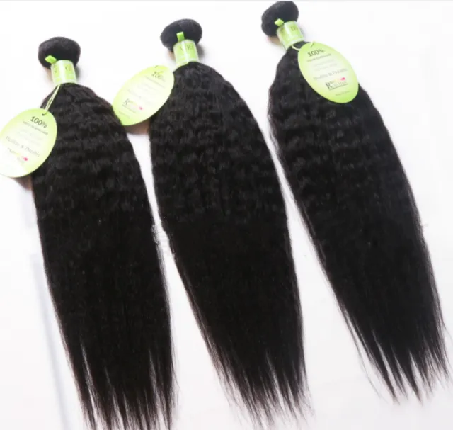Overseas warehouse Brazil hair curtain wig Brazilian hair kinky Yaki straight 3Pc 14Inch - Shop at LoveMi