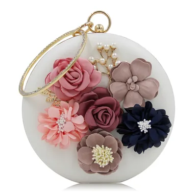 Gorgeous Round Clutches RED White - Shop at LoveMi