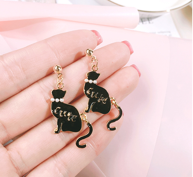 Metal Butterfly Cat Dinosaur New Acrylic Minimalist Dangle Earring