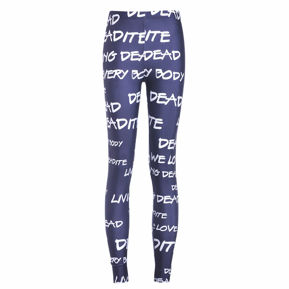 Digital printing leggings tights nine pants women - I-Xl