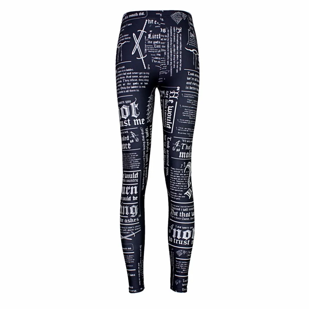 Digital printing leggings tights nine pants women - J-Xxl