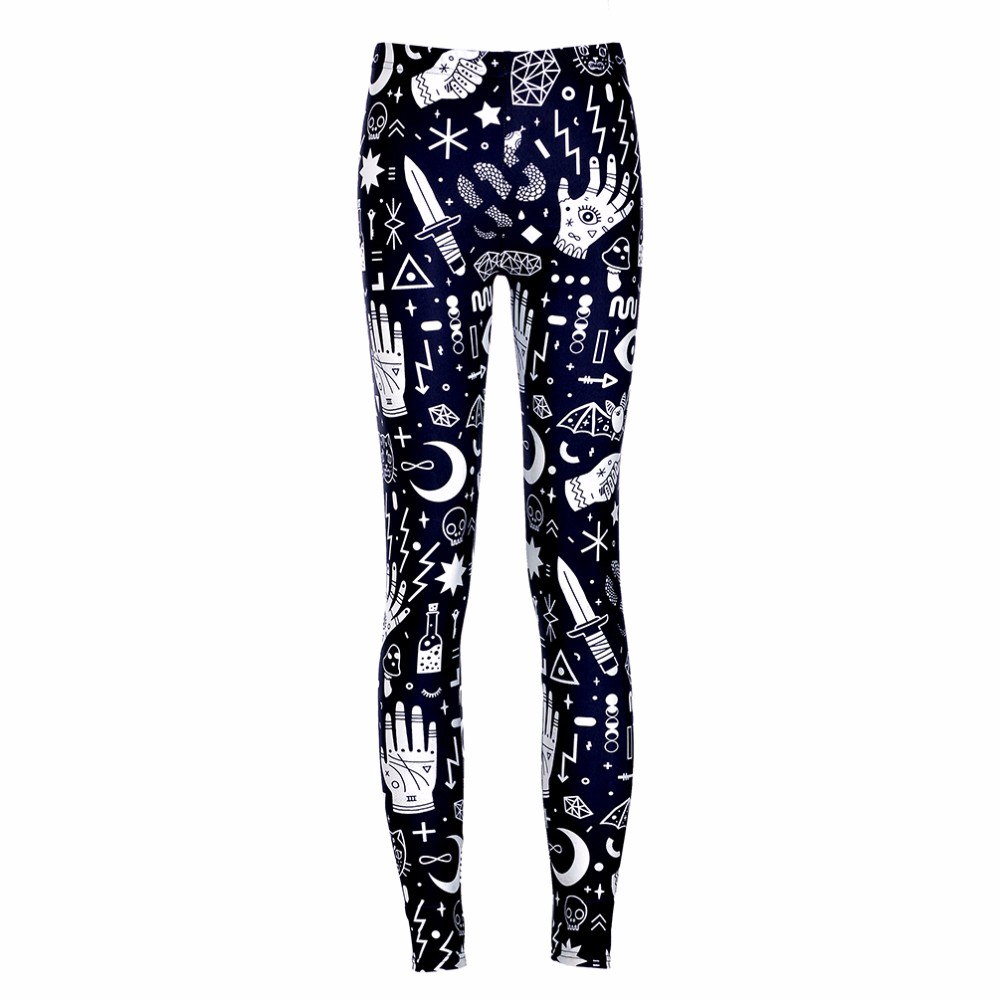 Digital printing leggings tights nine pants women A M - Shop at LoveMi