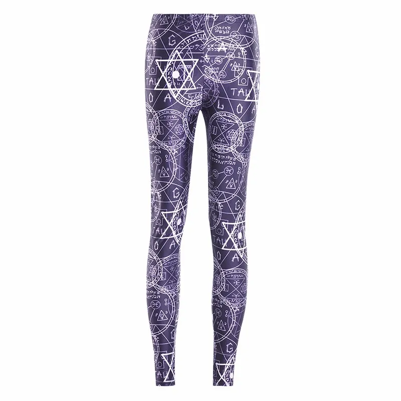 Digital printing leggings tights nine pants women - C-3Xl