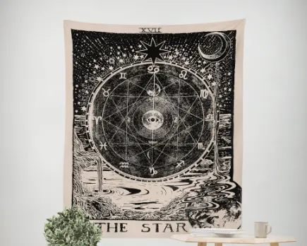 Astrology Star Sun Moon Living Room Bedroom Tapestry Home