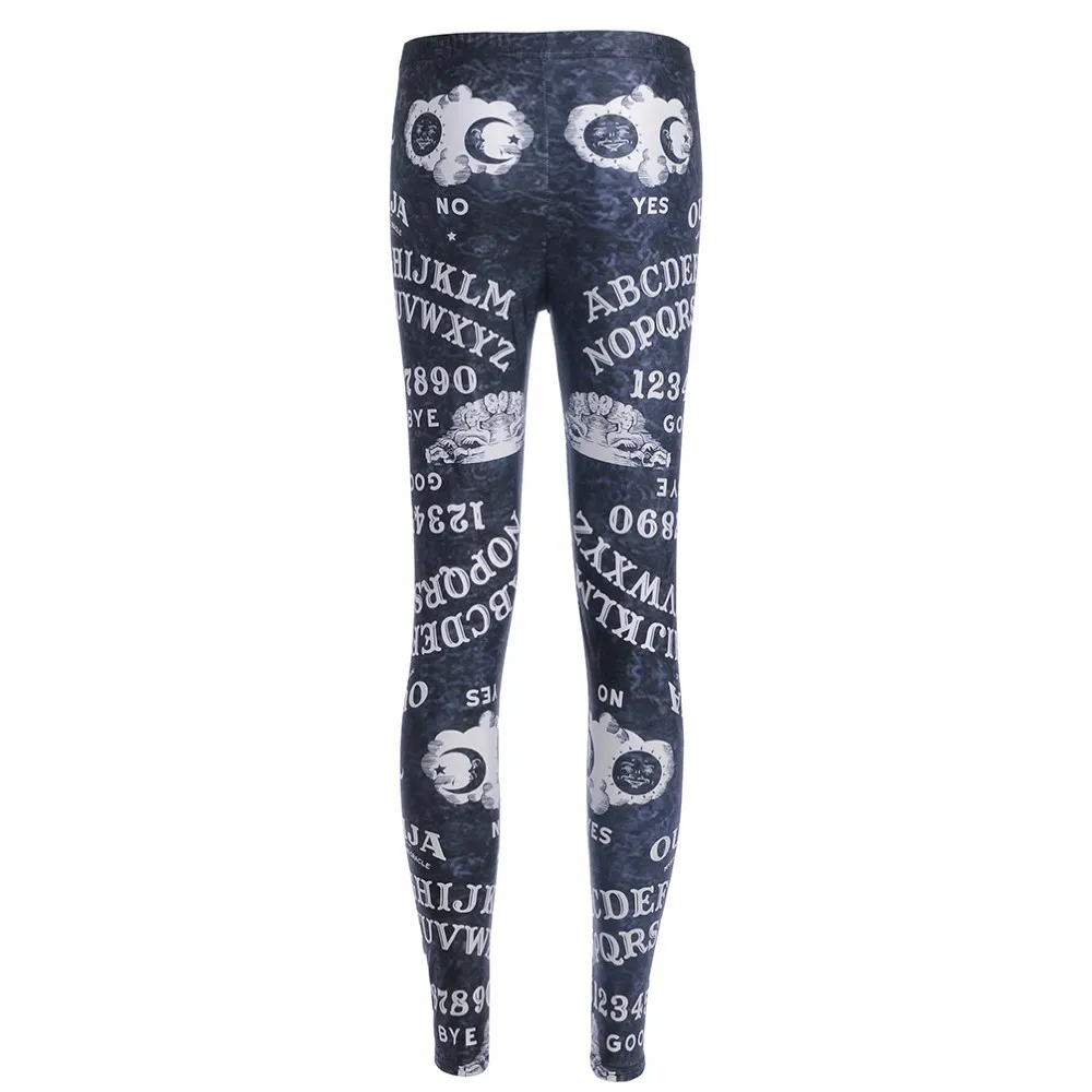 Digital printing leggings tights nine pants women - D-4Xl